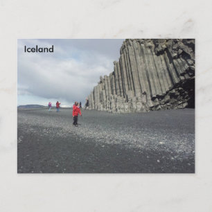 Reynisfjara Black sand strand, Island Vykort