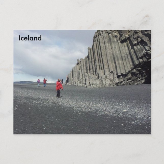 Reynisfjara Black sand strand, Island Vykort (Framsida)