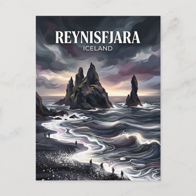 Reynisfjara Island Vykort (Framsida)