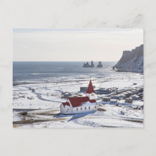 REYNISKIRKJA - VÍK Í MÝRDAL, ISLANDET VYKORT
