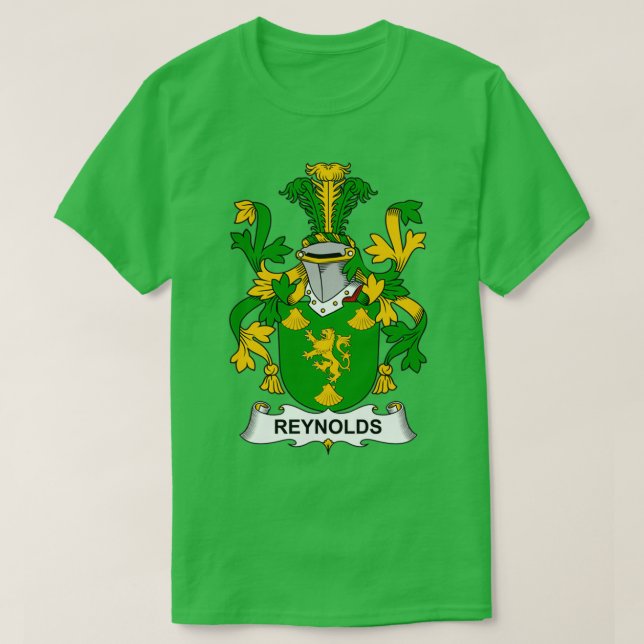 Reynolds Jackar Arm Family Crest T Shirt (Design framsida)