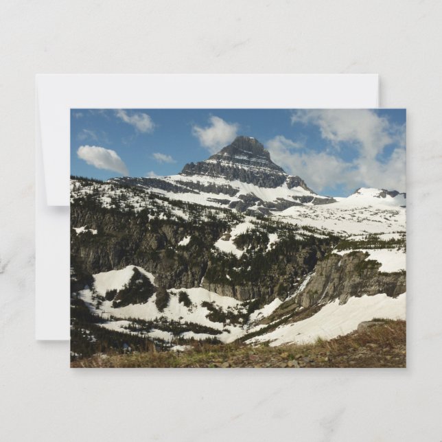 Reynolds Mountain från Logan Pass vid Glacier Park (Framsida)