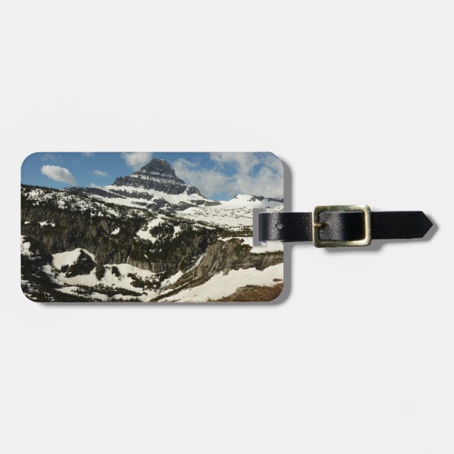 Reynolds Mountain från Logan Pass vid Glacier Park Bagagebricka (Horisontell Framsida)