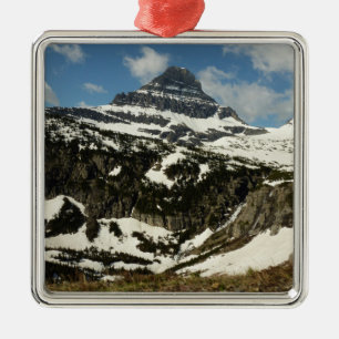 Reynolds Mountain från Logan Pass vid Glacier Park Julgransprydnad Metall