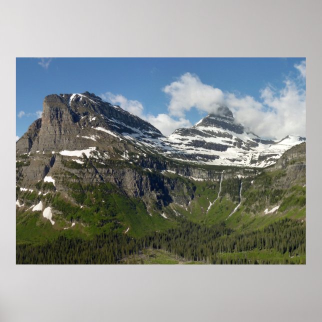 Reynolds Mountain och Reynolds Bäck Valley Poster (Framsidan)