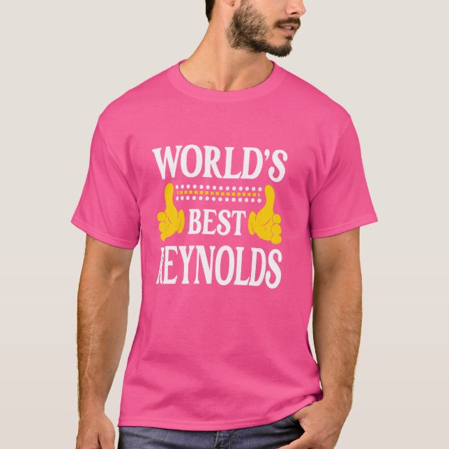Reynolds Surname Team Familj Efternamn Världsbanke T Shirt (Framsida)