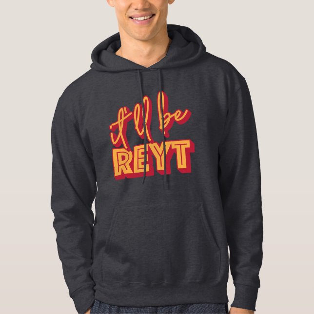 Reyt Yorkshire English Slang Hoodie (Framsida)