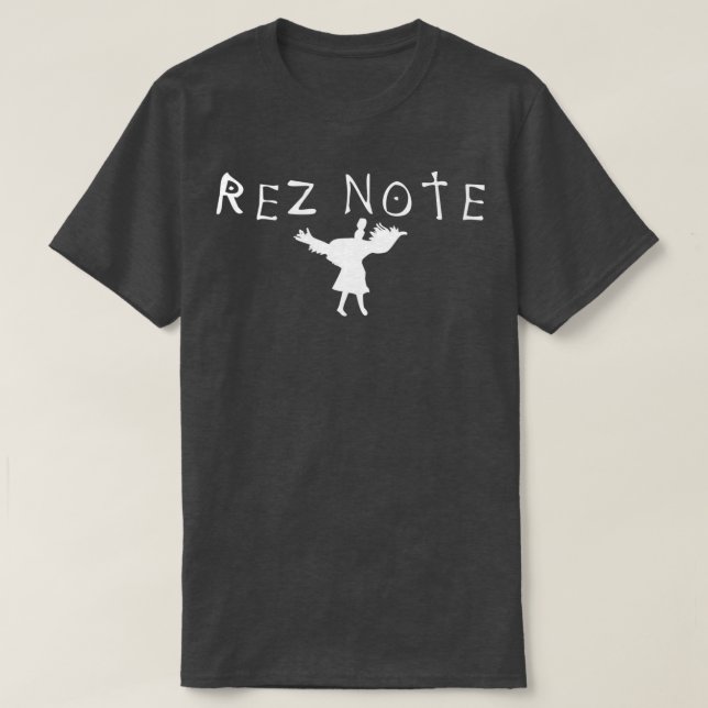 Rez Note Powwow Native American Design  T Shirt (Design framsida)