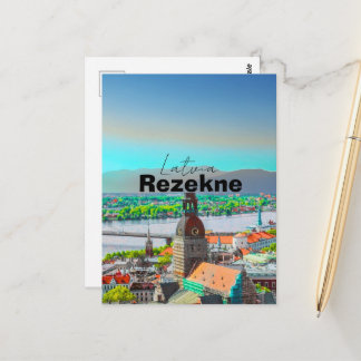 Rezekne poster, Rezekne Wall Art, Rezekne Print, R Vykort