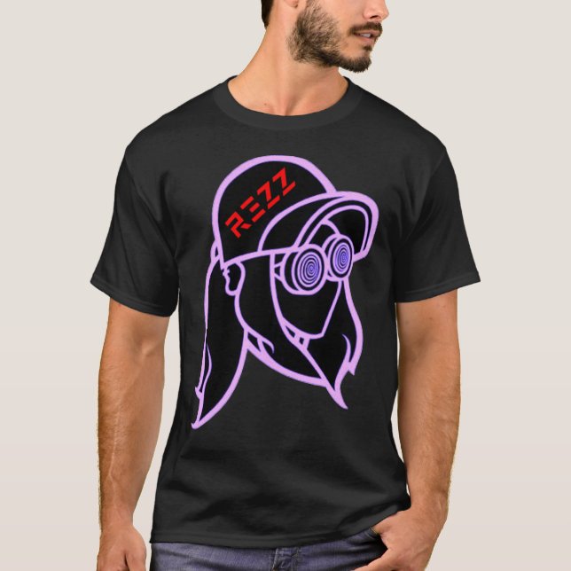 Rezz dj registrerar producent av bästa logotyp Cla T Shirt (Framsida)