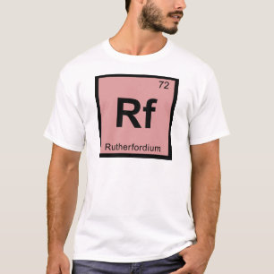 Rf - Symbol för bord för Rutherfordiumkemi Tröja