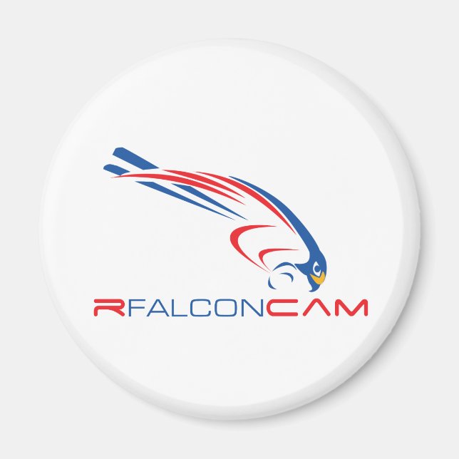Rfalconcam Round Magnet (Framsidan)