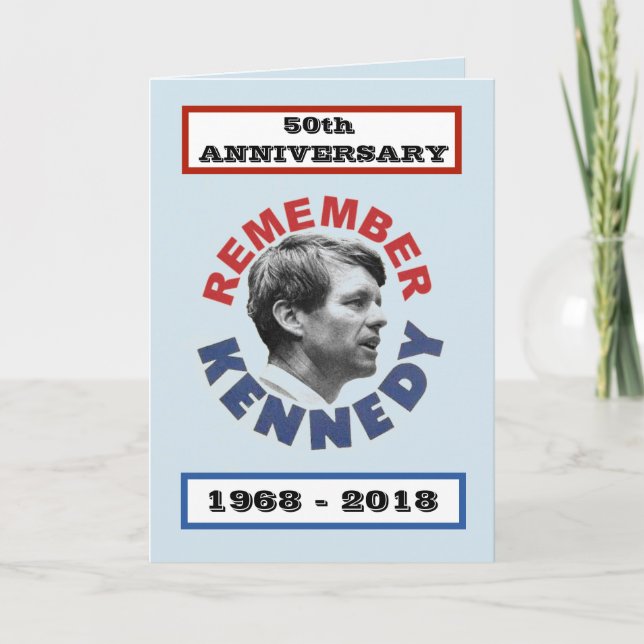 RFK:50-årsdagen Kort (Framsida)