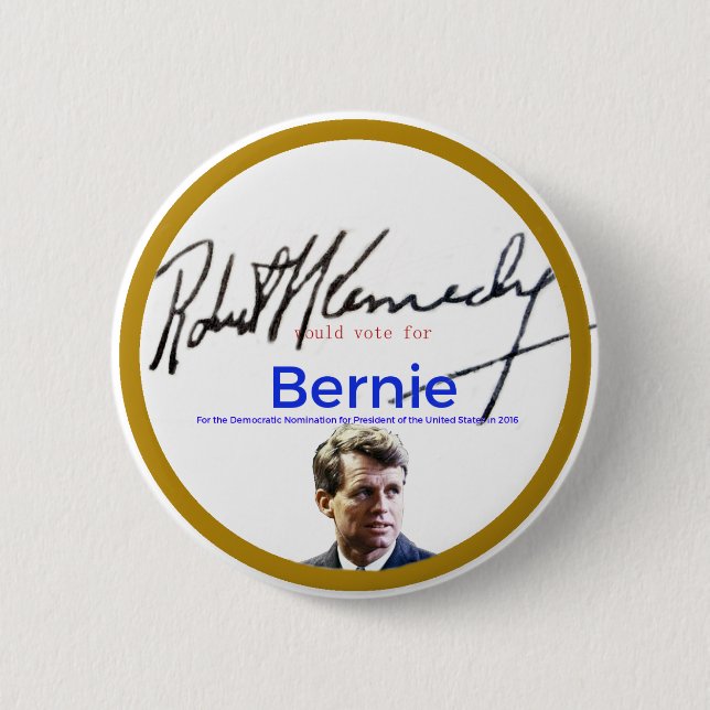 RFK för Bernie slipmaskiner Knapp (Framsida)