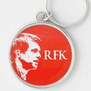 RFK-för evigt Rund Silverfärgad Nyckelring