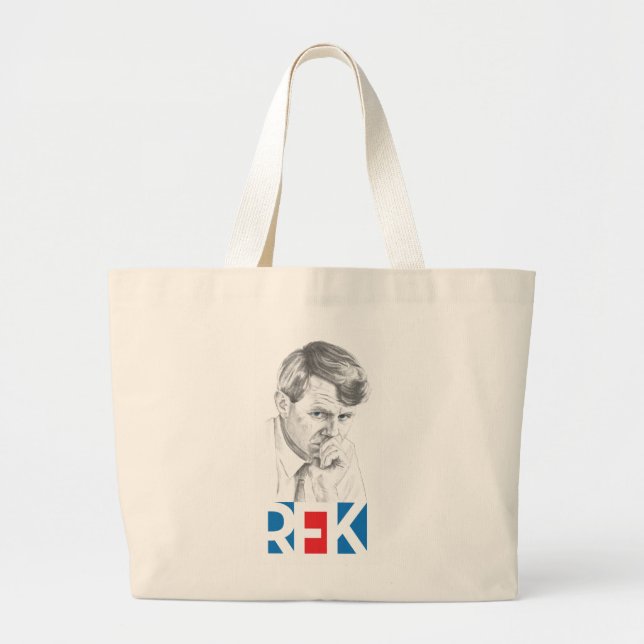 RFK: Robert Kennedy Tote Bag Jumbo Tygkasse (Framsidan)