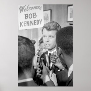 RFK-tal till Reportrar - Atlantic City DNC Poster