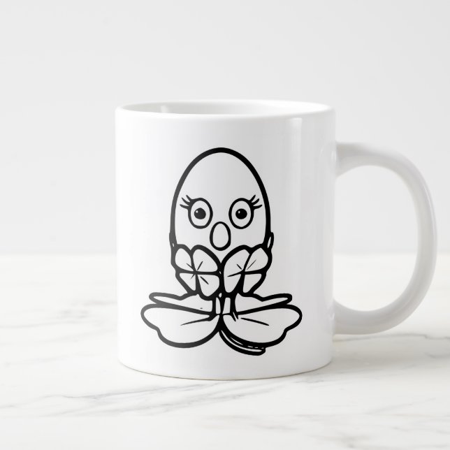 RG RA Ägg Konst Jumbo Mugg (Höger)