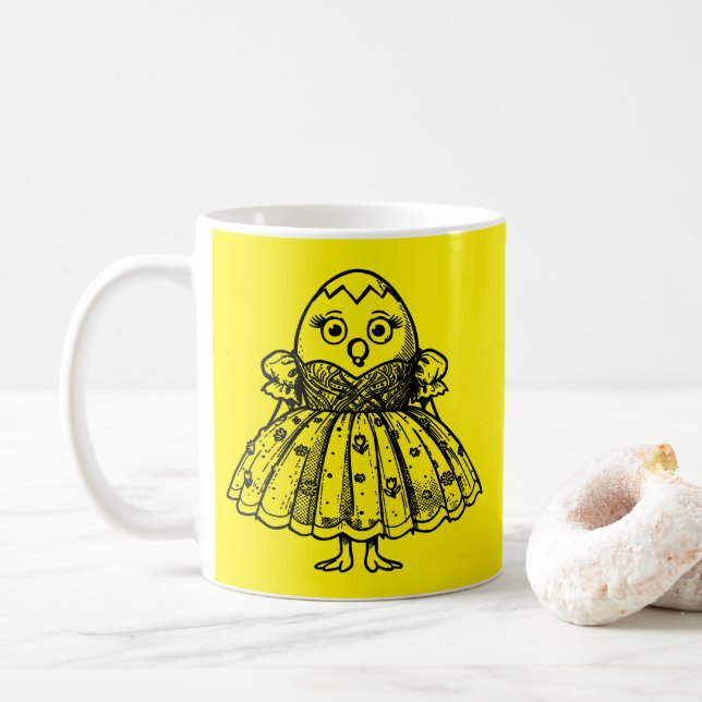 RG RA Ägg Konst Kaffemugg (Med munk)