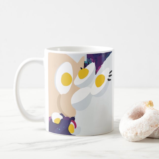 RG RA Ägg Konst Kaffemugg (Med munk)