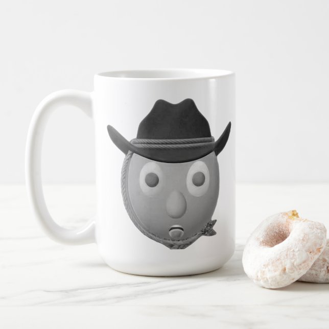 RG RA Ägg Konst Kaffemugg (Med munk)