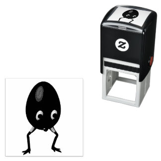 RG & RA Sällsam Ägg Karaktär Söt Design Självfärgande Stämpel