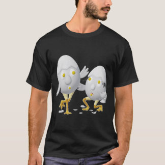 RG & RA Sällsam Ägg Karaktär Söt Design T Shirt