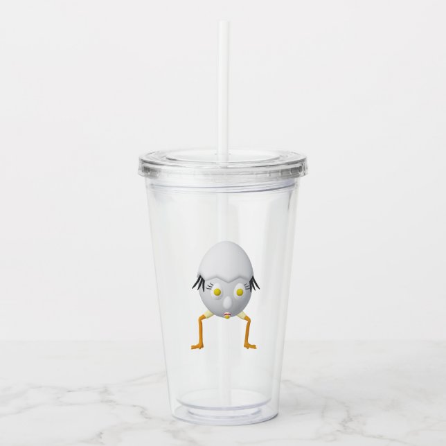 RG & RA Sällsam Ägg Karaktär Söt Design Take Away Mugg (Framsida)