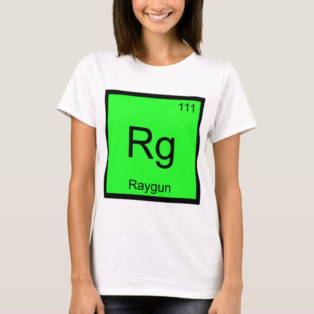 Rg - Raygun Kemiskt Elemente Symbol Rollig T-Shirt (Framsida)