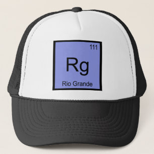 Rg - Rio Grande Kemiskt Elemente Symbol T-shirt Truckerkeps
