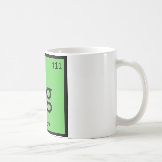 Rg - Rugby Sportkemi Periodiska Systemets Symbol Kaffemugg (Höger)