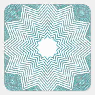 RGB Mönster Flake Fyrkantigt Klistermärke