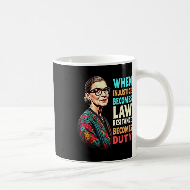 RGB när orättvisa blir lagmotstånd Kaffemugg (Höger)