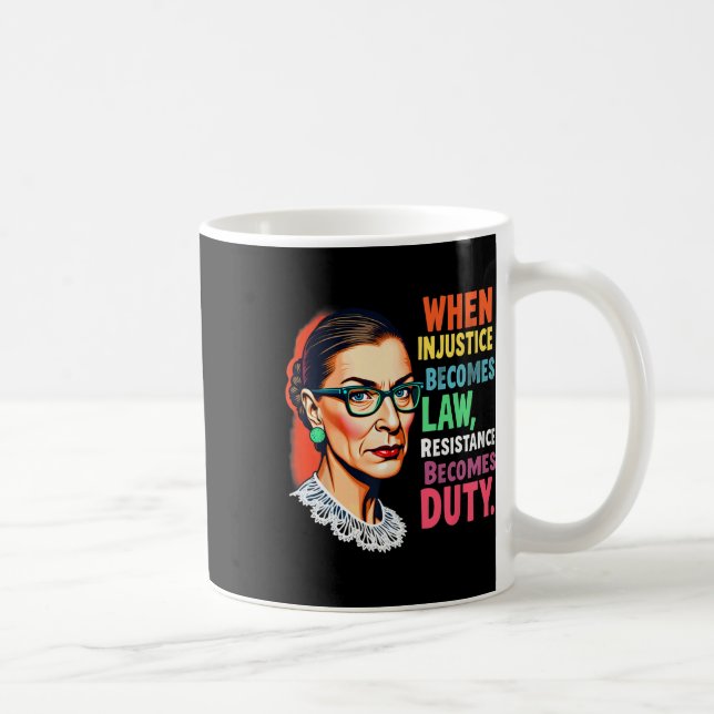 RGB när orättvisa blir lagmotstånd Kaffemugg (Höger)