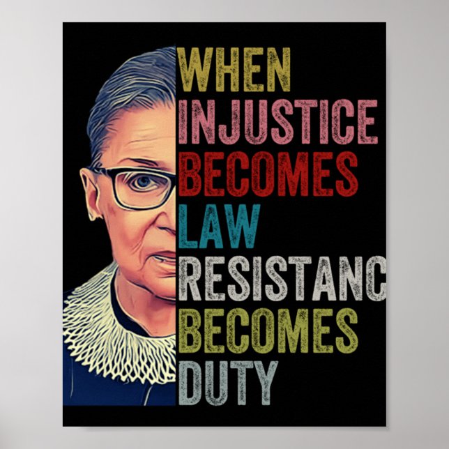 RGB när orättvisa blir lagmotstånd Poster (Framsidan)