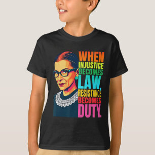 RGB när orättvisa blir lagmotstånd T Shirt