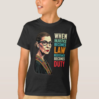 RGB när orättvisa blir lagmotstånd T Shirt