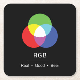 RGB Really Good Beer Designer's Coaster Underlägg Papper Kvadrat