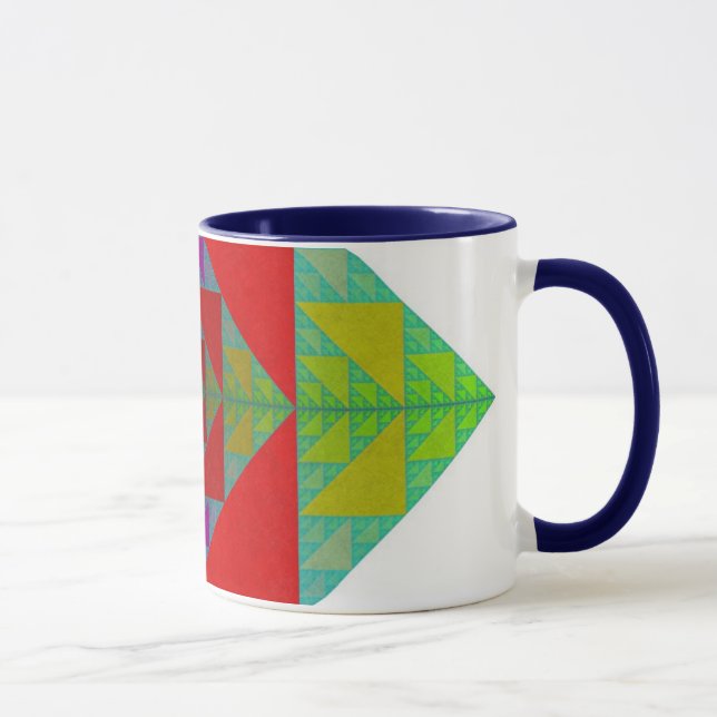 RGB Sierpinski kvadrerar muggen Mugg (Höger)