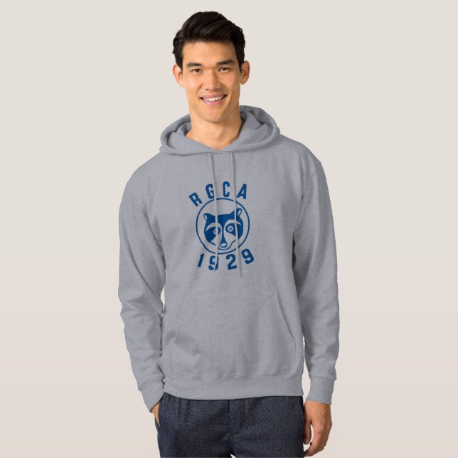 RGCA Blue Logotyp Hoodie (Hel framsida)