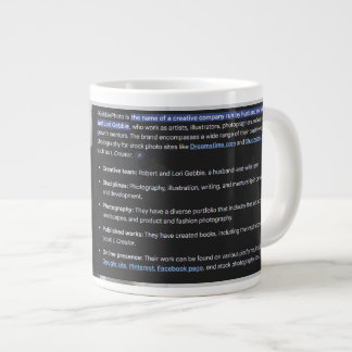 RGPhoto Wermz logotyp med beskrivning Giant Coffee Jumbo Mugg
