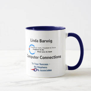 rgs-logotyp logotyp med slogan, stack Barwig, till Mugg