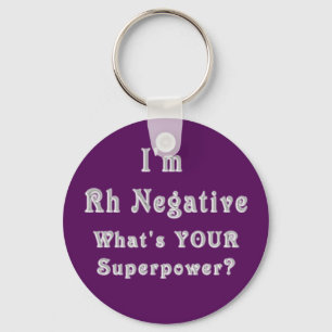 Rh-negationSuperpowers Nyckelring
