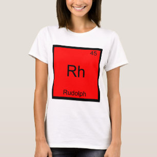 Rh - Rudolph Rolig T-shirt med Kemiskt Elementsymb