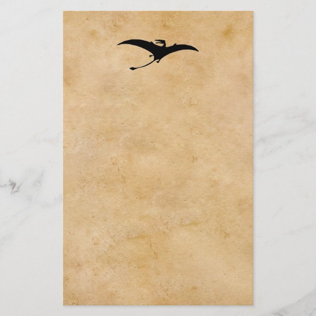 Rhamphorhynchus Dinosaur Brevpapper (Framsida)