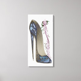 Rhapsody i Blue Stiletto Shoe Art Kanvastryck