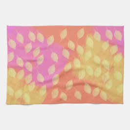 Rhapsody i Gult, Terracotta och Violet Abstrakt Kökshandduk