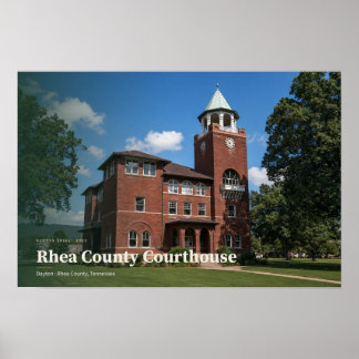 Rhea County Courthouse Dayton — AI Konst Poster