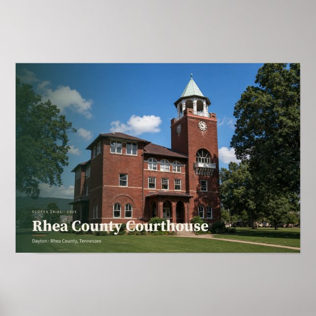 Rhea County Courthouse Dayton — AI Konst Poster (Framsidan)