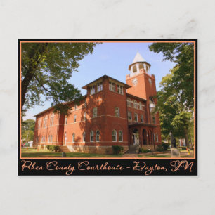 Rhea County Domstol - Dayton, TN Vykort